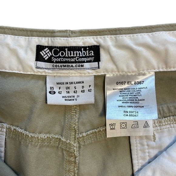 Columbia Khaki Hiking Capris - Size 10 - Picture 4 of 10